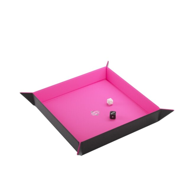 Magnetic Dice Tray Square Black&Pink