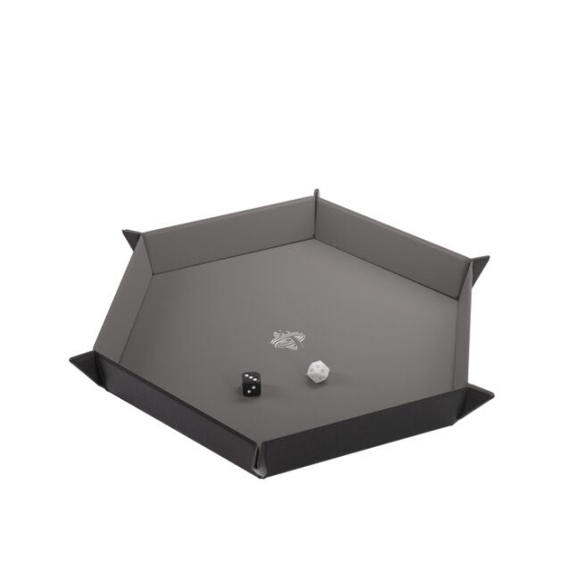 Magnetic Dice Tray Hexagonal Black&Gray