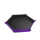 Magnetic Dice Tray Hexagonal Black&Purple