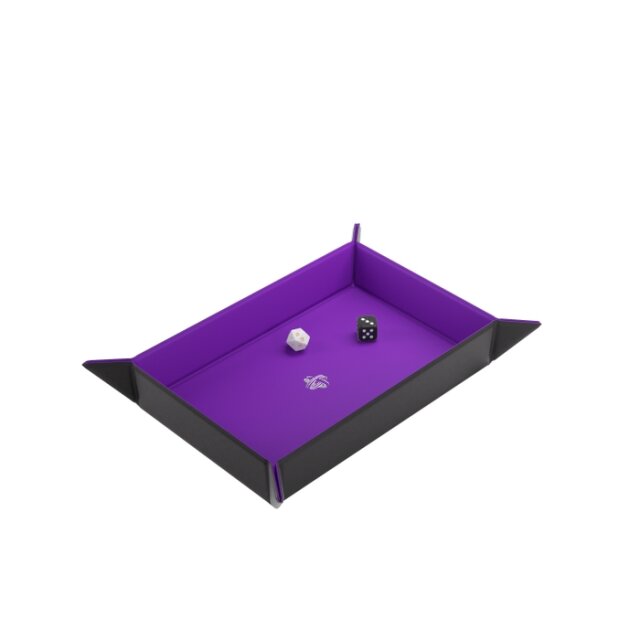 Magnetic Dice Tray Rectangular Black&Purple