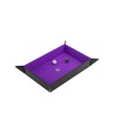 Magnetic Dice Tray Rectangular Black&Purple