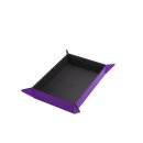 Magnetic Dice Tray Rectangular Black&Purple