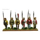 Unarmoured Swiss halberdiers/pikemen marching