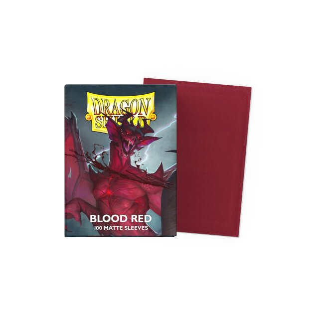 Kartenhüllen Dragon Shield Standard Sleeves - Blood Red Matte (100 Sleeves)