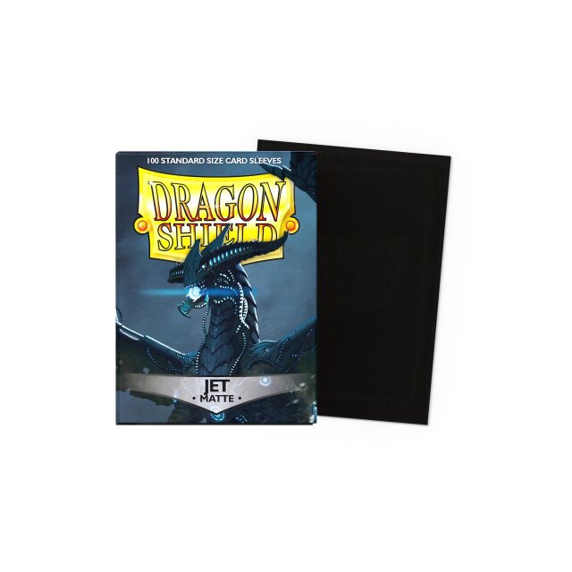 Kartenhüllen Dragon Shield Standard Sleeves - Jet Matte (100 Sleeves)