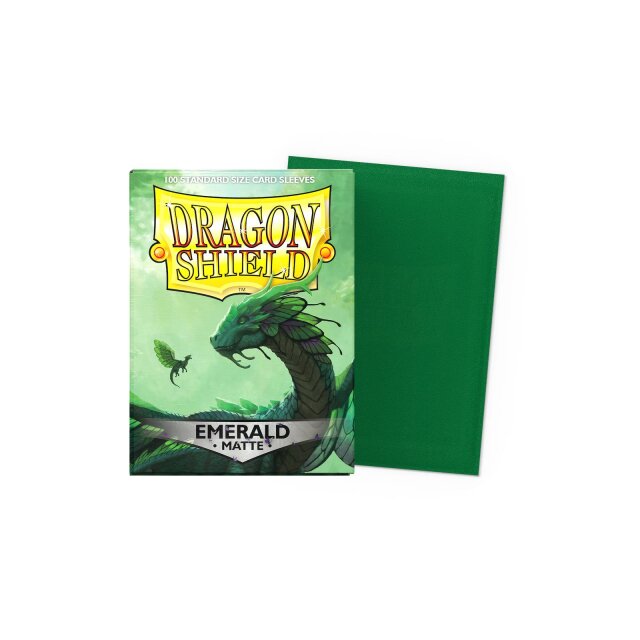 Kartenhüllen Dragon Shield Standard Sleeves - Emerald Matte (100 Sleeves)