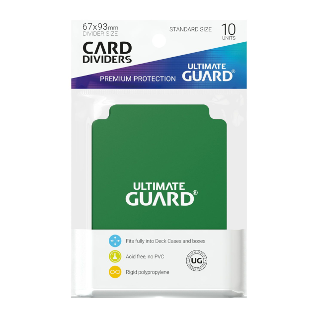 Ultimate Guard Card Dividers (10) Green