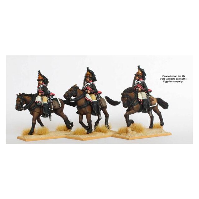 15th Dragoons in tall boots, galloping swords shouldered