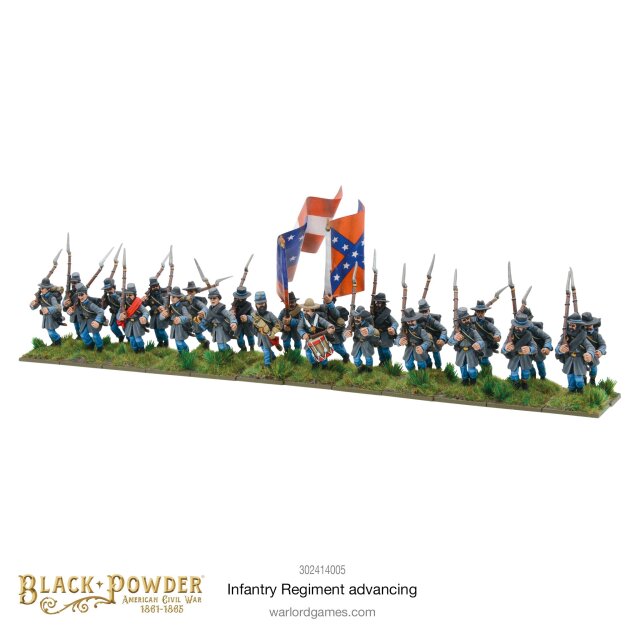 American Civil War: Infantry Regiment Advancing