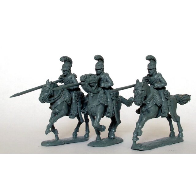 Light Horse Lancers of the Line charging, couched lances