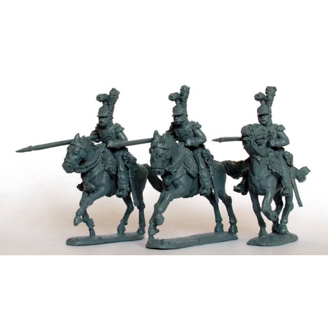 Light Horse Lancers of the Line charging, couched lannces, Elit