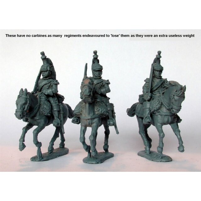 Cuirassiers galloping swords shouldered