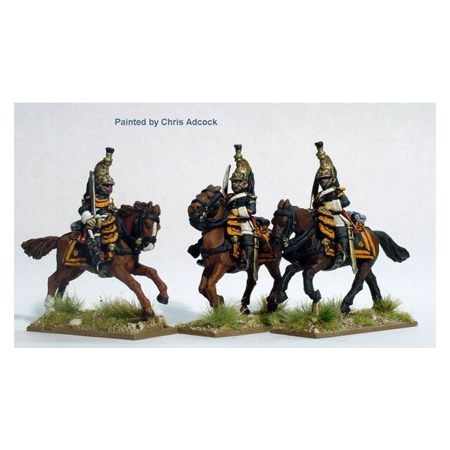 Dragoons of the Imperial Guard galloping , Minerva helmets