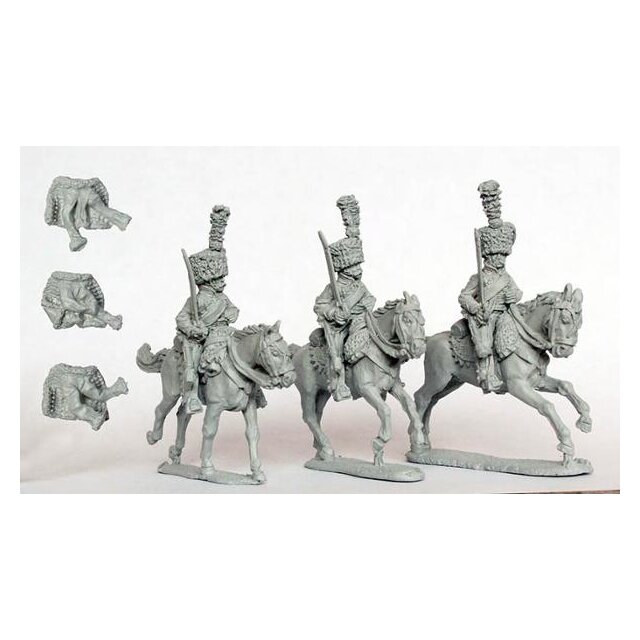 Hussars Elite company in campaign dress and colpacks (separate p