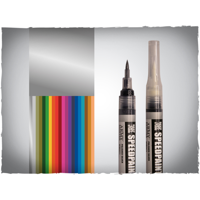 Speedpaint Marker – Polished Silver Metallic