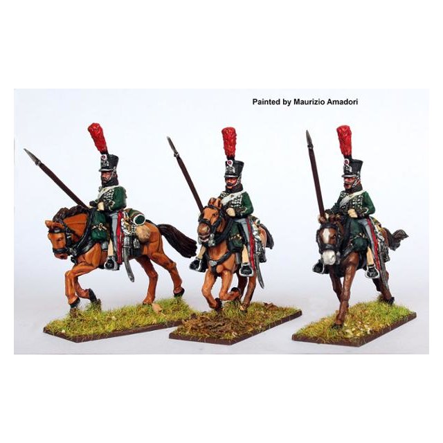 1st Eclaireur regt. (Old Guard squadrons) galloping, wearing pel