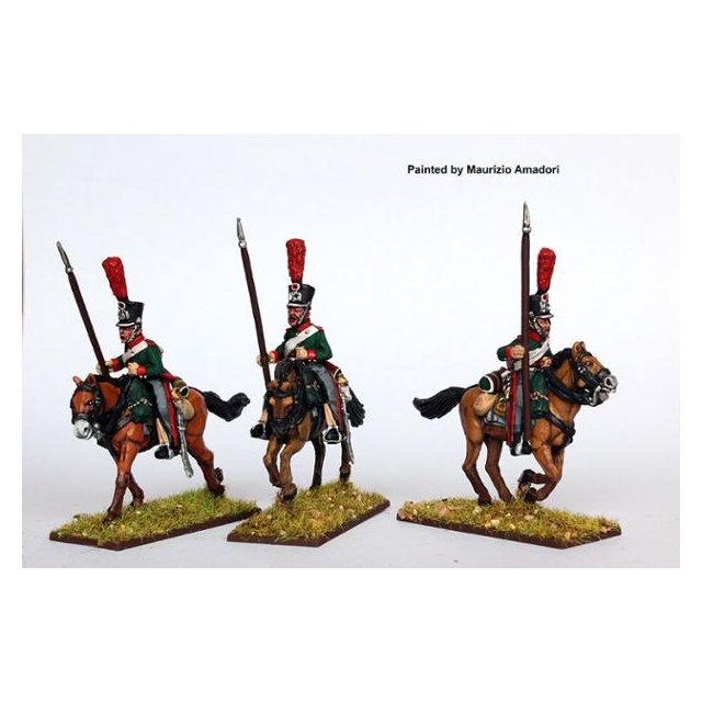 1st Eclaireur regt. (Young Guard squadrons), galloping, lances u
