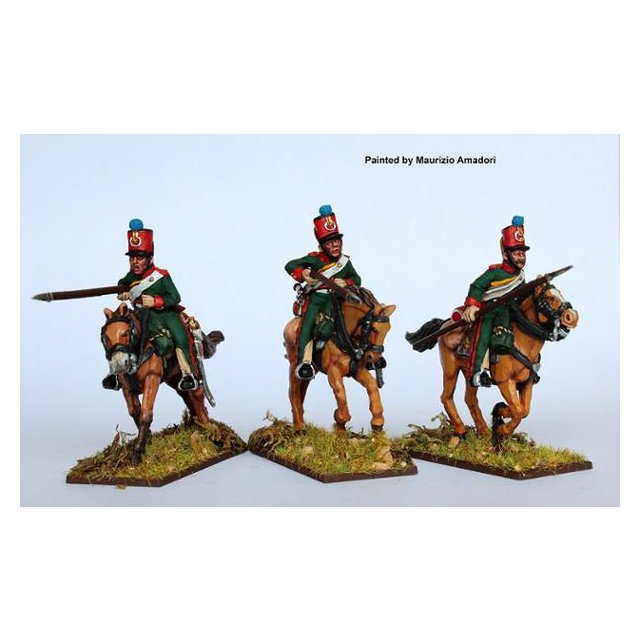 2nd Eclaireur regt. (Young Guard) charging , lances leveled, 181