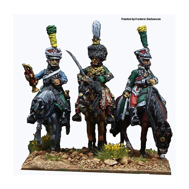 Gardes d” Honneur command on standing horses Description