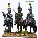 Gardes d” Honneur command on standing horses...