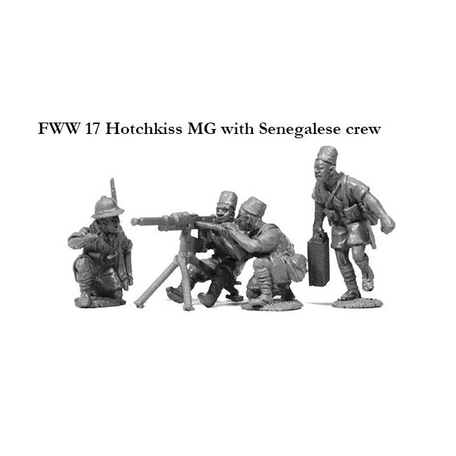 Hotchkiss MG with Senegalese crew