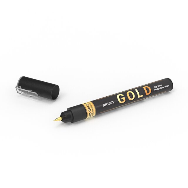 AK Metallic Liquid Marker - Gold