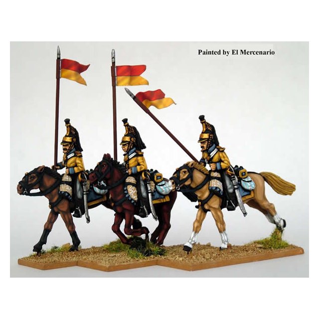 Line Cavalry, upright lance
