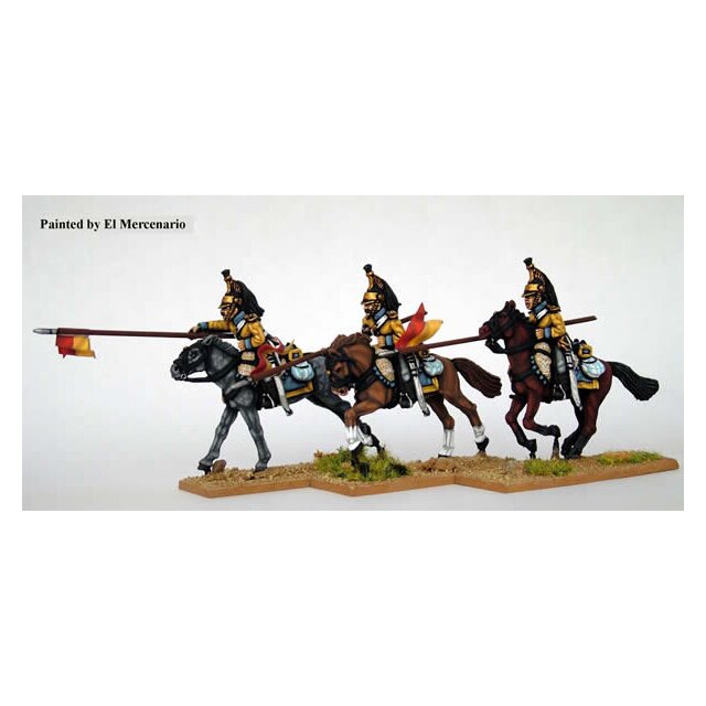 Line Cavalry, charging with lance