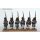 Infantry marching, centre co, greatcoats and covered shako