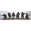 Infantry skirmishing, flank co, greatcoats and...