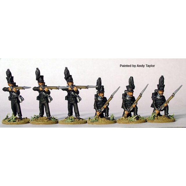 Leib-Battalion, firing line (3 kneeling, 3 standing firing)