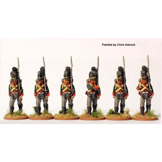 Leib battalion v. Todenwarth, marching (helmets) 1806-07