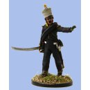 French Officer in surtout and covered shako,advancing