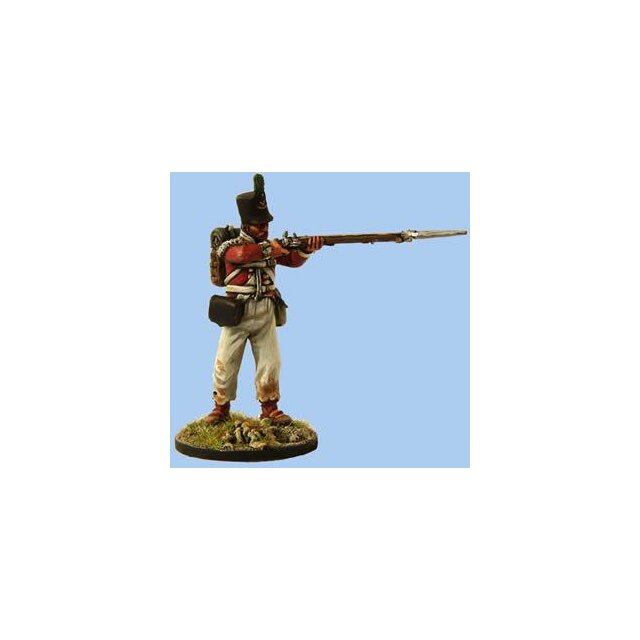 British Light Infantryman firing , New Land Pattern musket,Spani