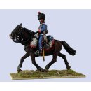 French Hussar, sword drawn,trotting horse (2 head...