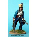 French Hussar, dismounted advancing with sword ( 2...
