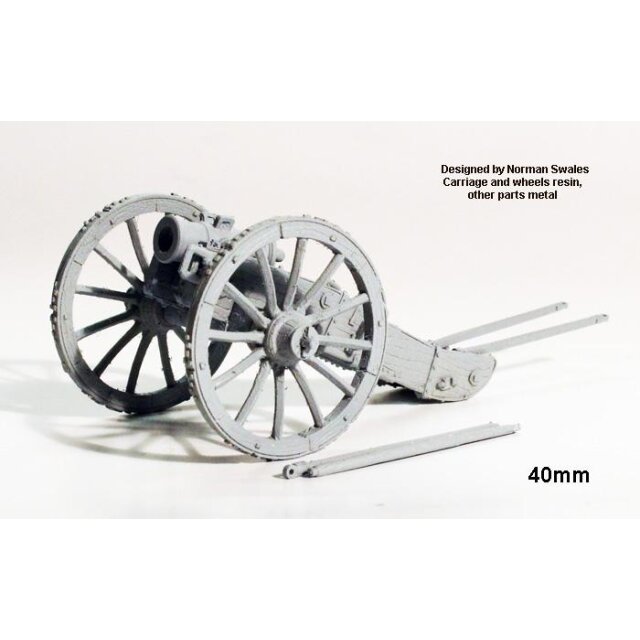 French 6â€™â€™ Howitzer  (resin carriage and wheels, other parts