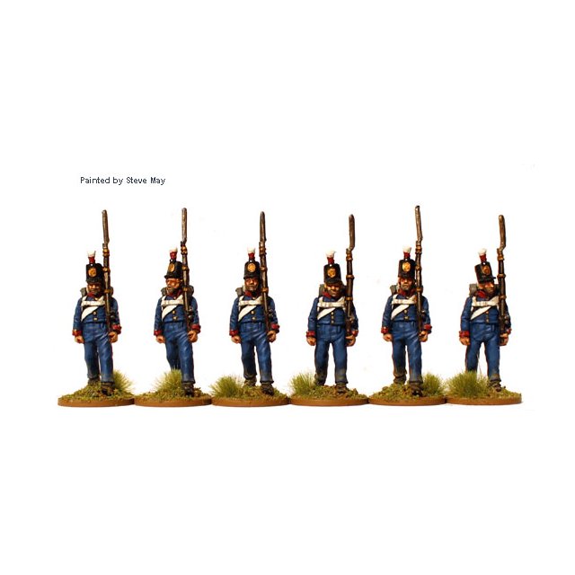 Prussian Reservists marching (British packs)