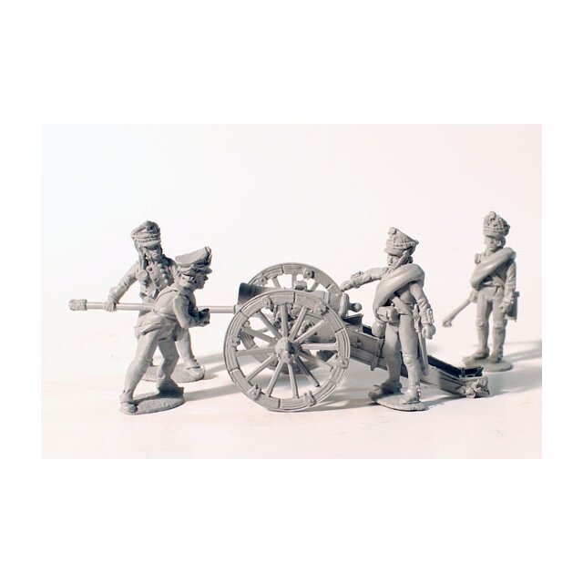 Foot artillery loading 10 pdr unicorn (1812 kiwers)