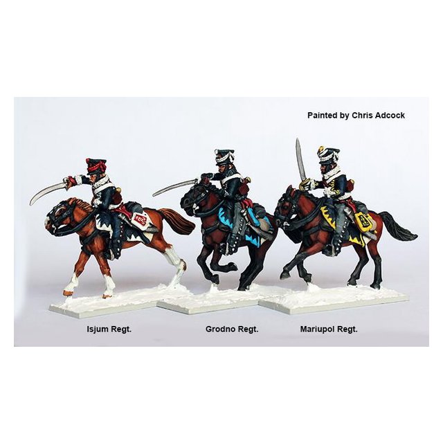 Hussars wearing pelisses, (1809 kiwers)galloping