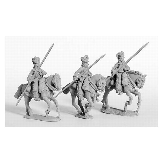 Hussars, front rank, wearing pelisses galloping (1809 kiwers), l