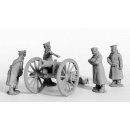 Foot Artillery in winter dress Firing 20pdr Unicorn