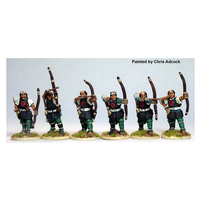 Ashigaru archers, shooting and loading