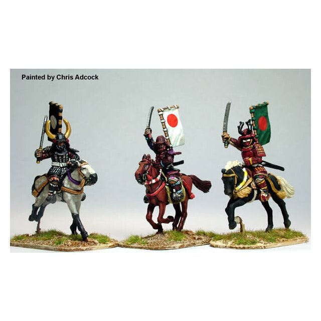 Mounted Samurai with swords charging 2