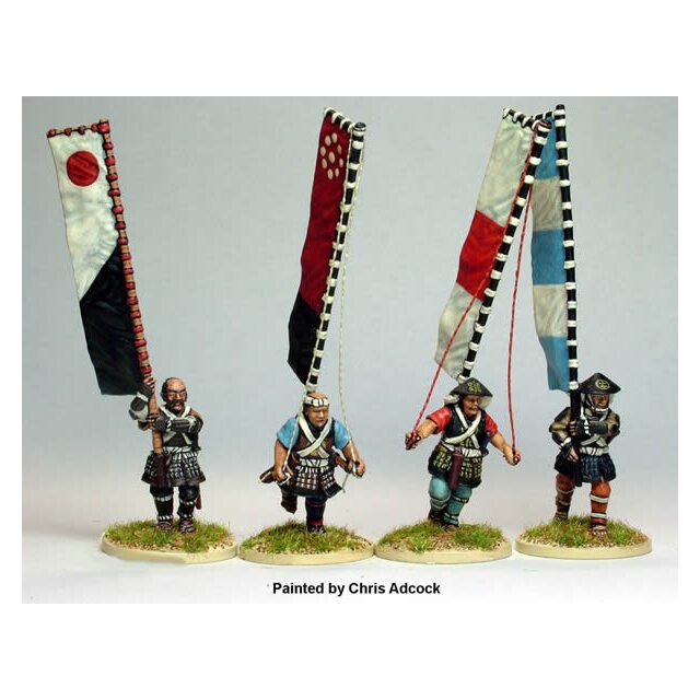 Bannermen advancing ( 4 figures )