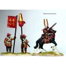 Ii Naotaka (mounted) and 2 standard bearers