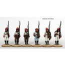 Fusiliers marching, Castropol Regiment in bonnet de...