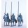 Mounted standard bearers/lance armed Men at Arms