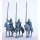 Mounted standard bearers/lance armed Men at Arms