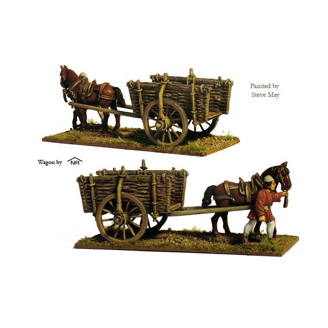 Wicker sided cart